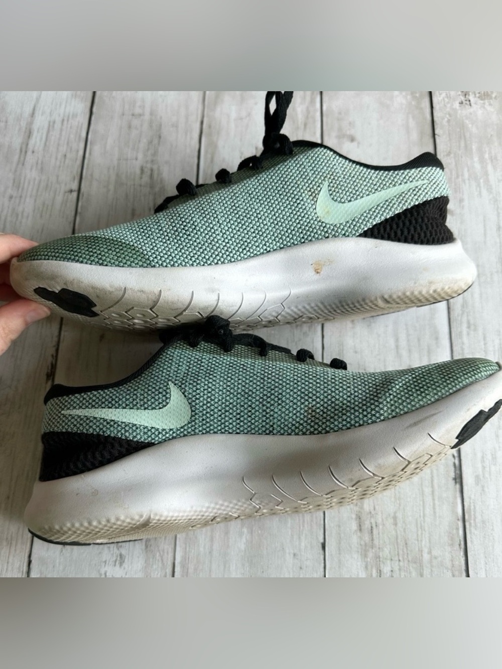 Nike Flex Women’s Mint Green and Black Athletic Running Shoes